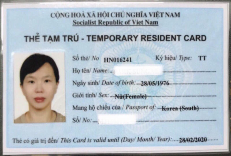 thẻ tạm trú Việt Nâm